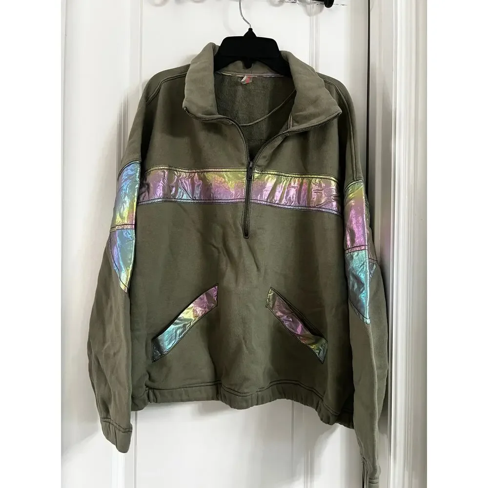 NWT Free People FP movement Away We Go Half Zip Size XS/M